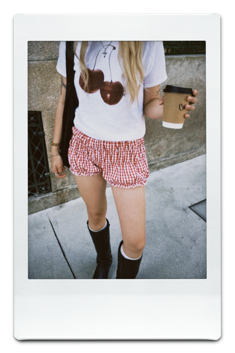 The Charlie Gingham Ruffle Short