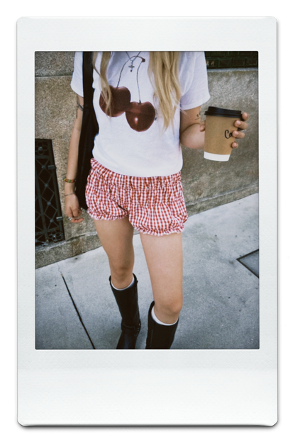 The Charlie Gingham Ruffle Short