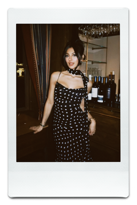 The Dalmatian Maxi Scarf Dress