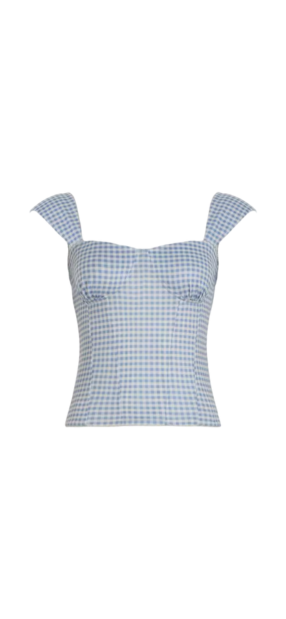 The Poppy Plaid Corset Top