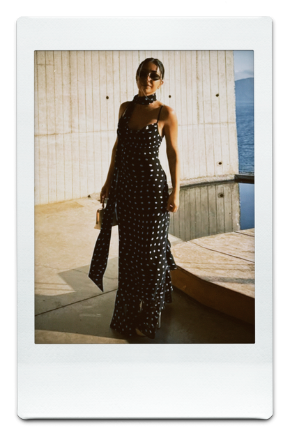 The Dalmatian Maxi Scarf Dress