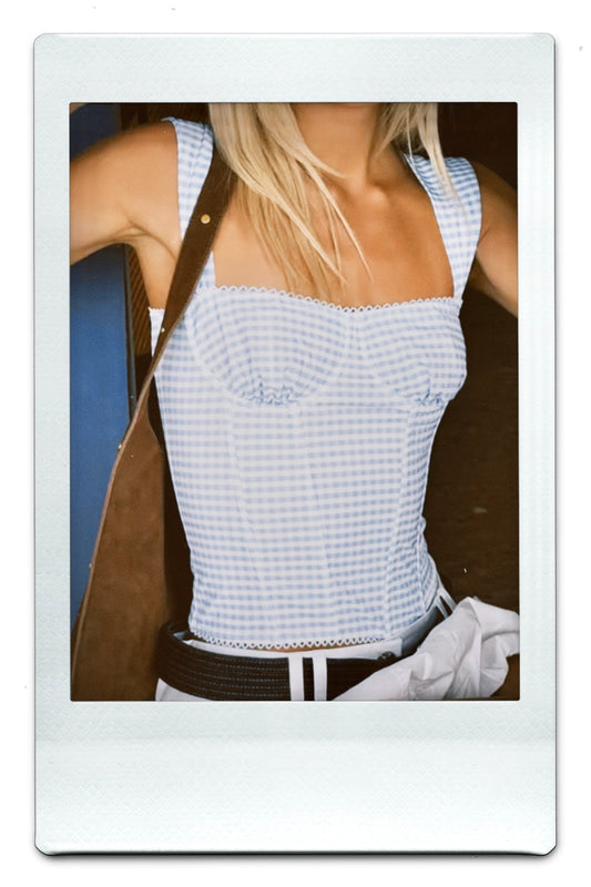The Poppy Plaid Corset Top