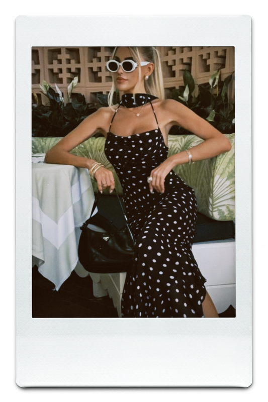 The Dalmatian Maxi Scarf Dress