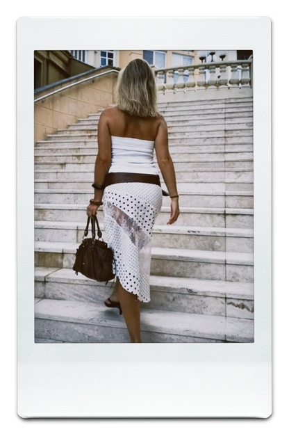 The Dalmatian Lace Midi Skirt