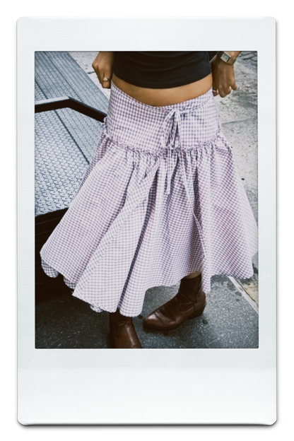 The Manhattan Gingham Maxi Skirt