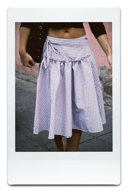 The Manhattan Gingham Maxi Skirt